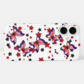 愛国フラグバタフライ Case-Mate iPhoneケース (裏面 (横))