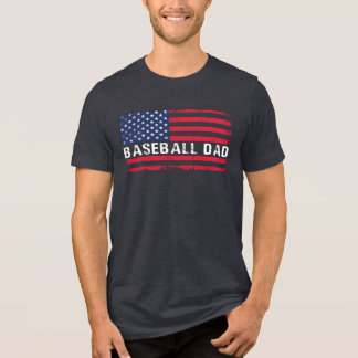愛国フラグ 野球パパ トライブレンドTシャツ