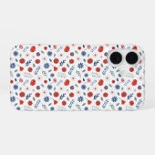 愛国フラワー グロサリーバッグ | サマー アメリカーナ iPhone 16ケース (裏面横)
