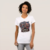 愛国フランケンシュタイン 自由の野獣 ホラー モンスター Tシャツ (正面フル)