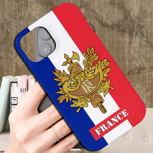 愛国フランスの旗ケース,フランスファッション/スポーツ iPhone 15ケース