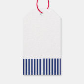 愛国ブラックラボUSAペット名門私立校風のドッグおもしろい ギフトタグ (裏面)