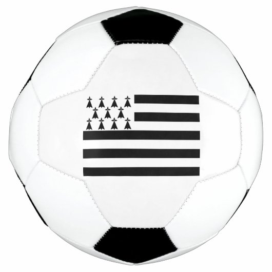 愛国ブルターニュ フラグ サッカーボール (正面)
