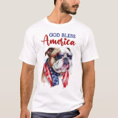 愛国ブルドッグ Tシャツ (正面)