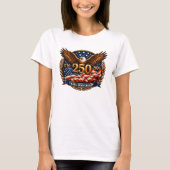 愛国ブロンズ250周年記念エンブレム Tシャツ (正面)