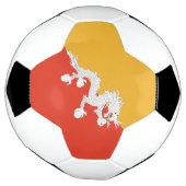 愛国ブータン国旗 サッカーボール (回転)