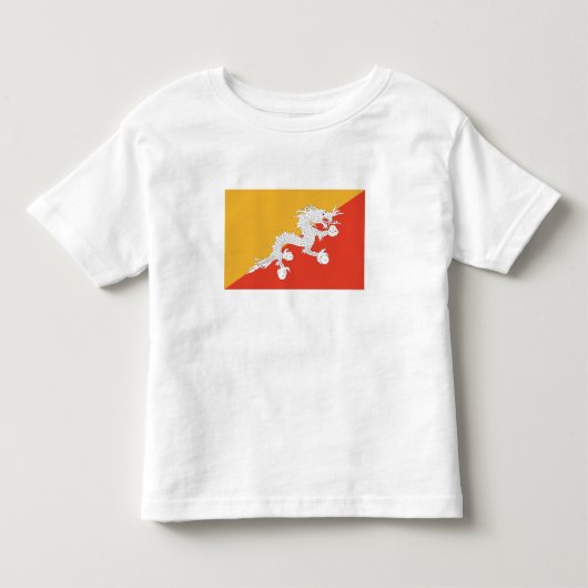 愛国ブータン国旗 トドラーTシャツ (正面)