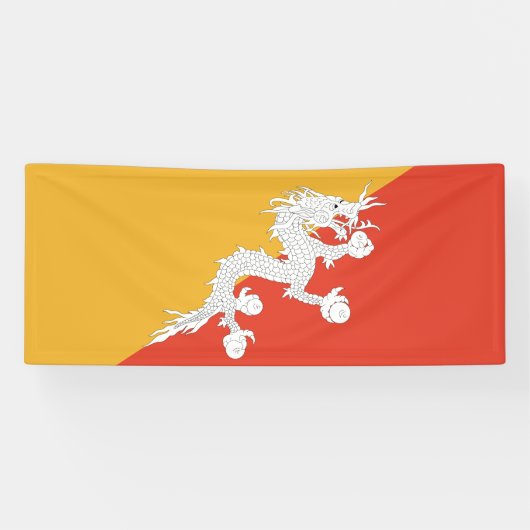 愛国ブータン国旗 横断幕 (横)