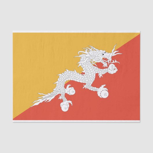 愛国ブータン国旗 薄葉紙 (正面)