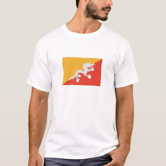 愛国ブータン国旗 Tシャツ (正面)