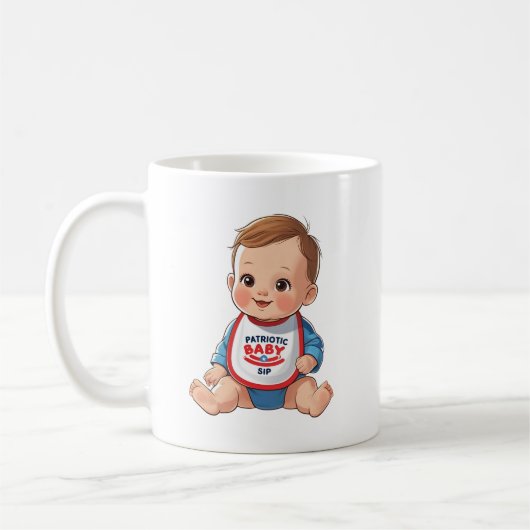 愛国ベビーシップマグ コーヒーマグカップ (左)