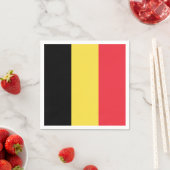 愛国ベルギーの旗 スタンダードカクテルナプキン (インサイチュ)