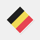 愛国ベルギーの旗 スタンダードカクテルナプキン (角)