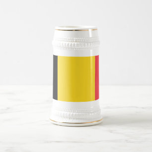 愛国ベルギーの旗 ビールジョッキ