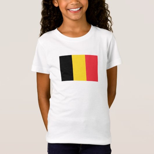 愛国ベルギーの旗 Tシャツ (正面)