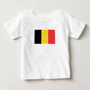愛国ベルギー国旗ベビーTシャツ ベビーTシャツ