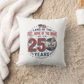 愛国ベースボール 250年 ヴィンテージTシャツ デザイン クッション (ブランケット)