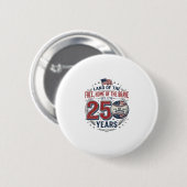 愛国ベースボール 250年 ヴィンテージTシャツ デザイン 缶バッジ (正面&裏面)