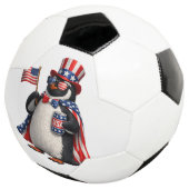 愛国ペンギンアメリカ国旗コスチューム 7月4日 サッカーボール (3/4)