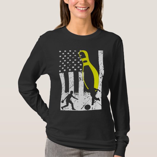 愛国ボウリングチームトロフィー Tシャツ (正面)