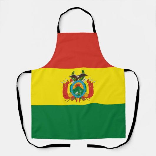 愛国ボリビア国旗 エプロン (正面)