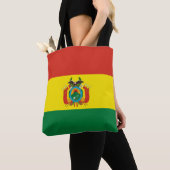 愛国ボリビア国旗 トートバッグ (クローズアップ)