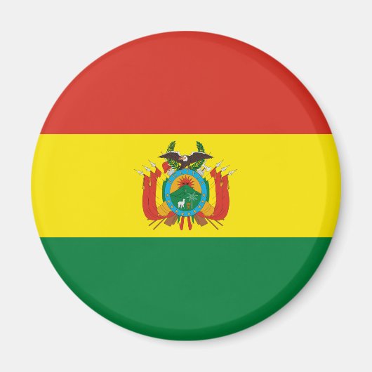 愛国ボリビア国旗 マグネット (正面)