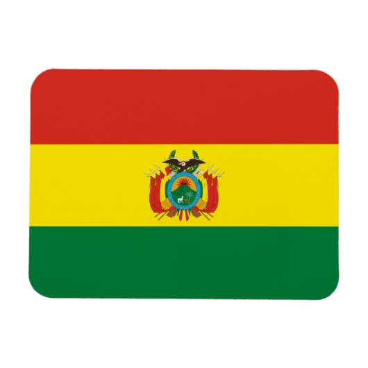 愛国ボリビア国旗 マグネット (横)
