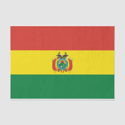 愛国ボリビア国旗 薄葉紙 (正面)