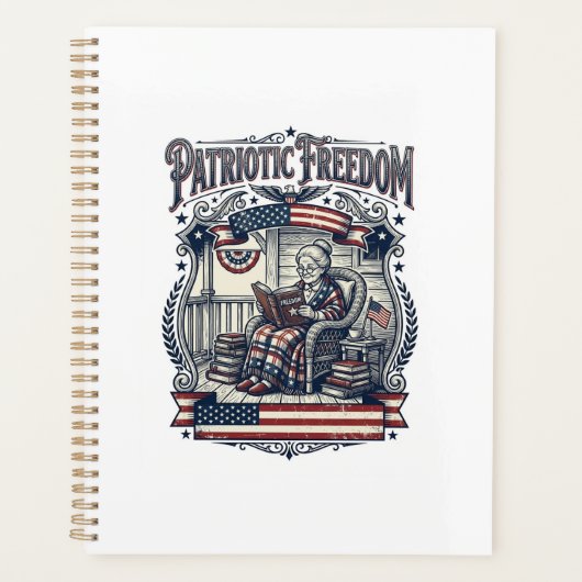 愛国ポーチの本虫ベクターグラフィックTシャツ プランナー手帳 (正面)