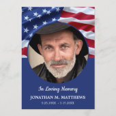 愛国メモリアルオーダー退役軍人葬儀 プログラム (正面)