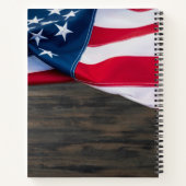 愛国メモリアル国旗軍隊葬儀ゲストブック ノートブック (裏面)