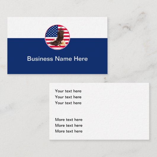 愛国モダン主題の名刺 名刺 (正面/裏面)