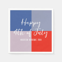 愛国モダン的BBQパーティー スタンダードカクテルナプキン