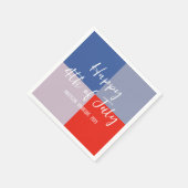 愛国モダン的BBQパーティー スタンダードカクテルナプキン (角)