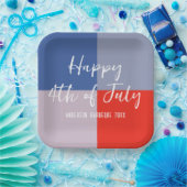 愛国モダン的BBQパーティー ペーパープレート (パーティー)