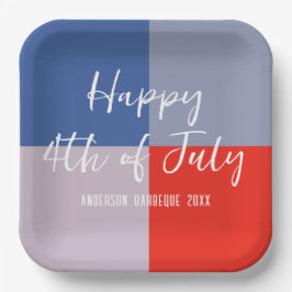 愛国モダン的BBQパーティー ペーパープレート