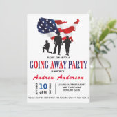 愛国モダン軍隊行く遠くにパーティー 招待状 (スタンド正面)