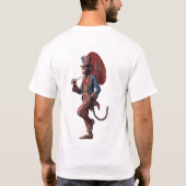 愛国モンキー サムおじさんTシャツ Tシャツ (裏面)
