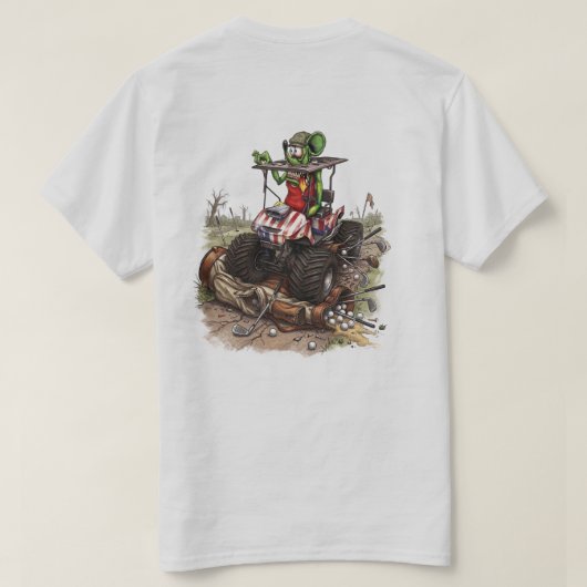 愛国モンスター カート ゴルフ Tシャツ (デザイン裏面)