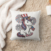 愛国ユニコーン花火Tシャツデザイン_1 クッション (ブランケット)