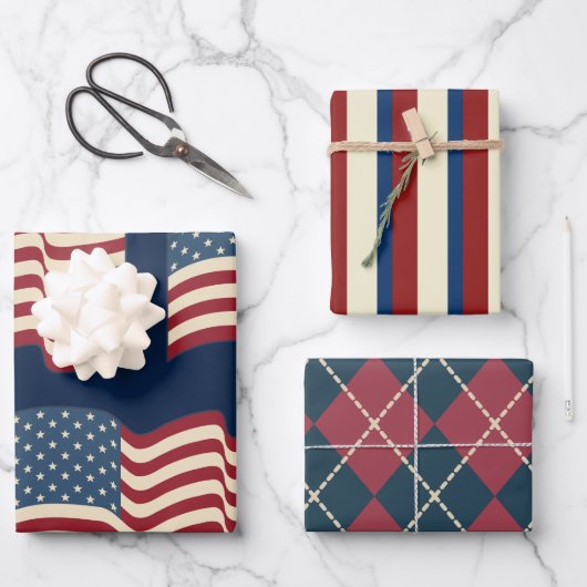 愛国ラッピングペーパーセット ラッピングペーパーシート (正面)