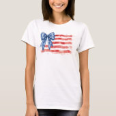 愛国リボンフラッグTシャツ Tシャツ (正面)