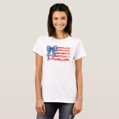 愛国リボンフラッグTシャツ Tシャツ (正面フル)