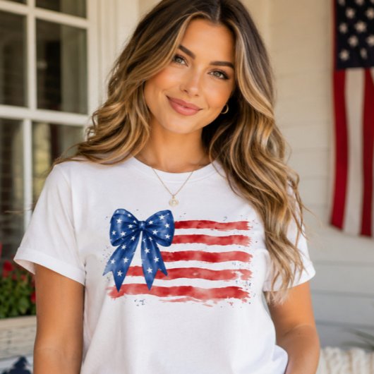 愛国リボンフラッグTシャツ Tシャツ