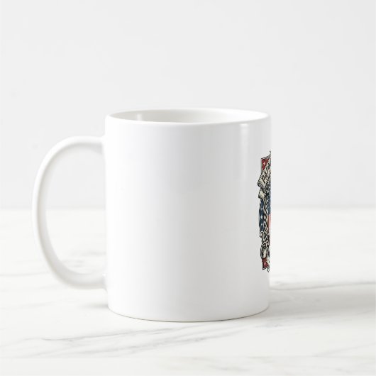 愛国レスキュードッグ コーヒーマグカップ (左)