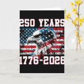 愛国ワシと旗 250周年 1776-2026 _6 カード (黄色い花)