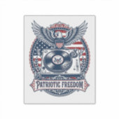愛国ヴィニールコレクター ベクターグラフィックTシャツ シール (正面)