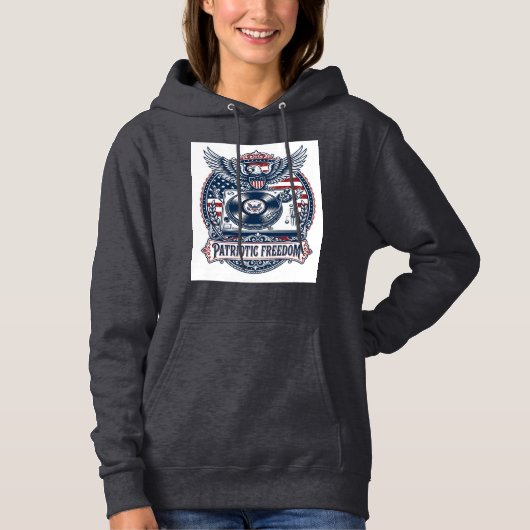 愛国ヴィニールコレクター ベクターグラフィックTシャツ パーカ (正面)