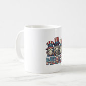 愛国主義のノーム メリカ ヴィンテージ ベクター デザイン 1 コーヒーマグカップ (正面左)